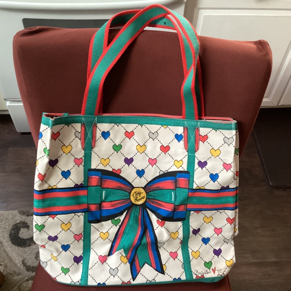 Brighton Canvas Love & Joy Tote Bag